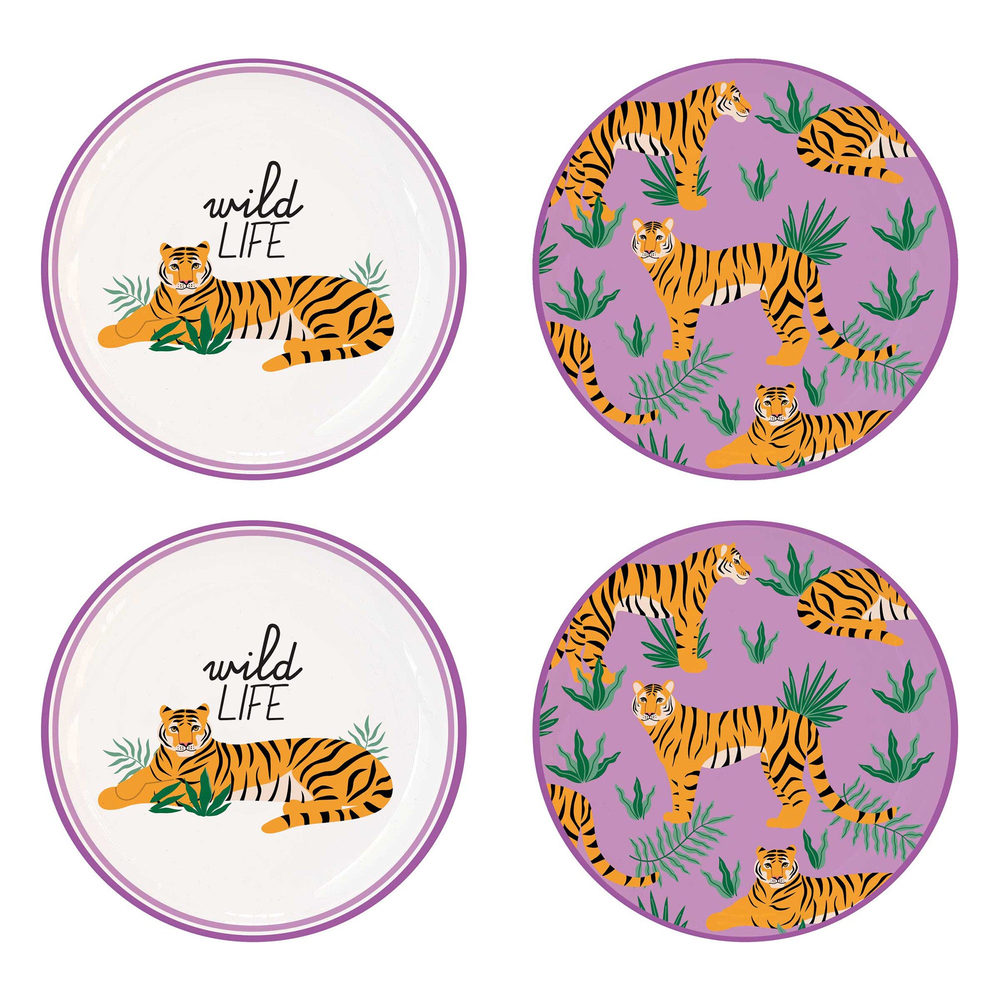 Set 4 suporturi din portelan, mov, 10 cm, Twist & Match - COOKSHOP SPECIALS