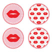 Set 4 suporturi din portelan, rosu, 10 cm, Twist & Match - SIMONA'S COOKSHOP