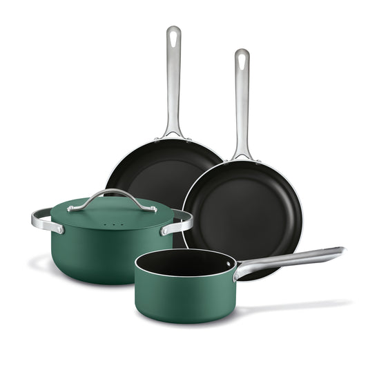 Set 4 vase pentru gatit, verde, Mobi  - BEKA