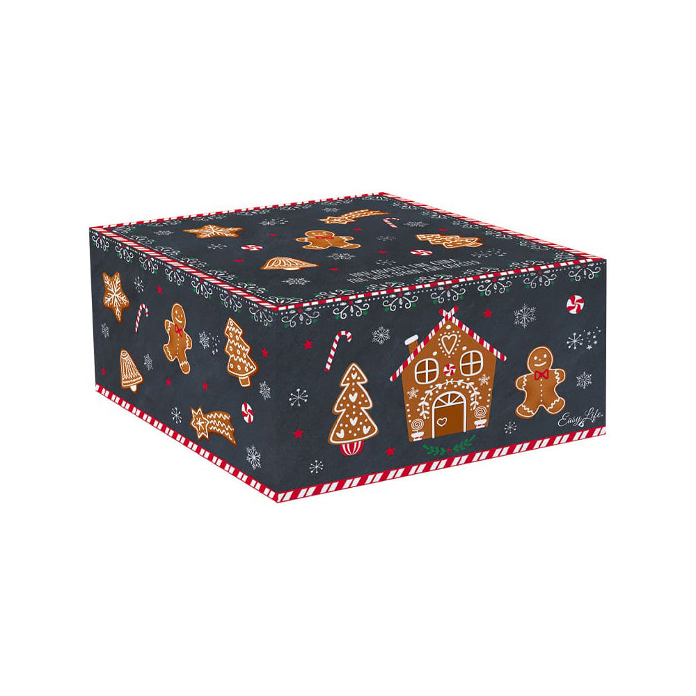 Set cana din portelan, lingurita si coaster, 350 ml, Gingerbread - COOKSHOP SPECIALS