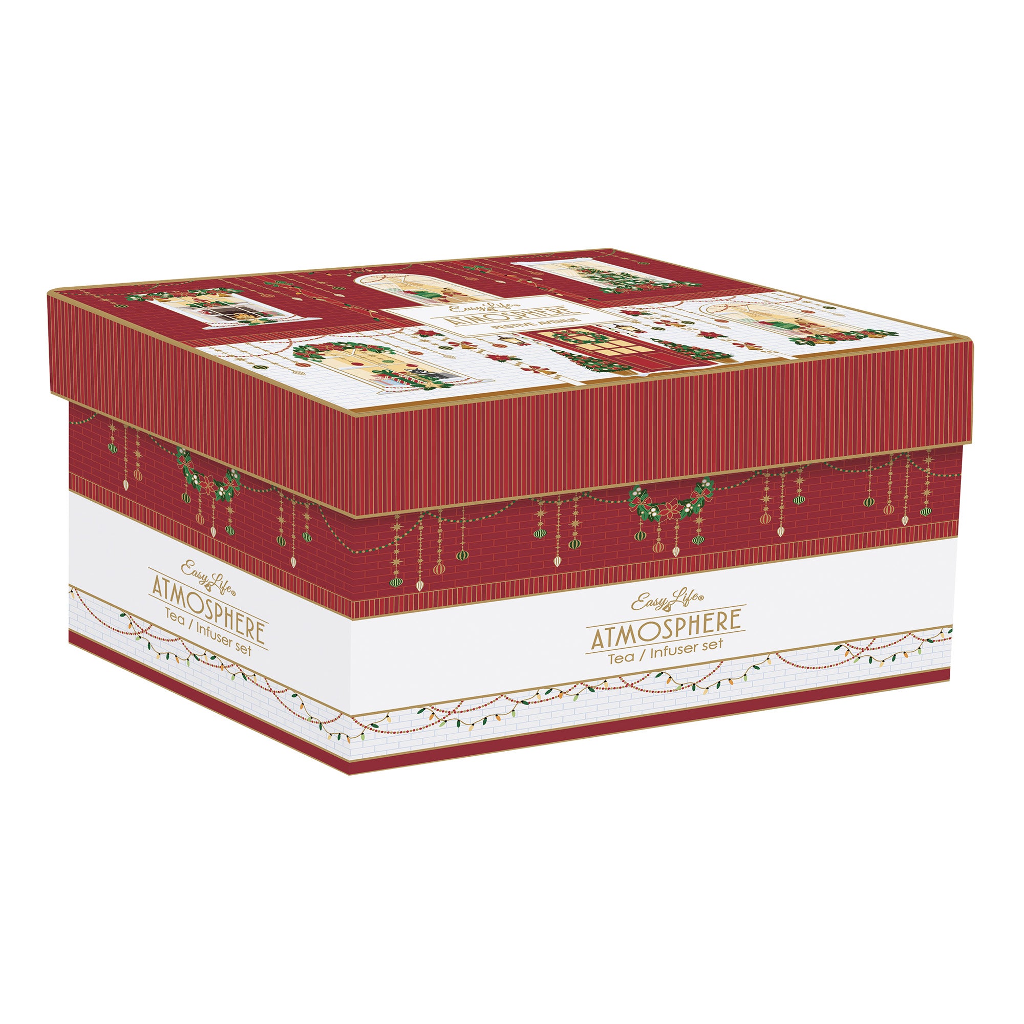 Set Ceainic si 2 cesti, 600 ml, Festive Avenue - COOKSHOP SPECIALS