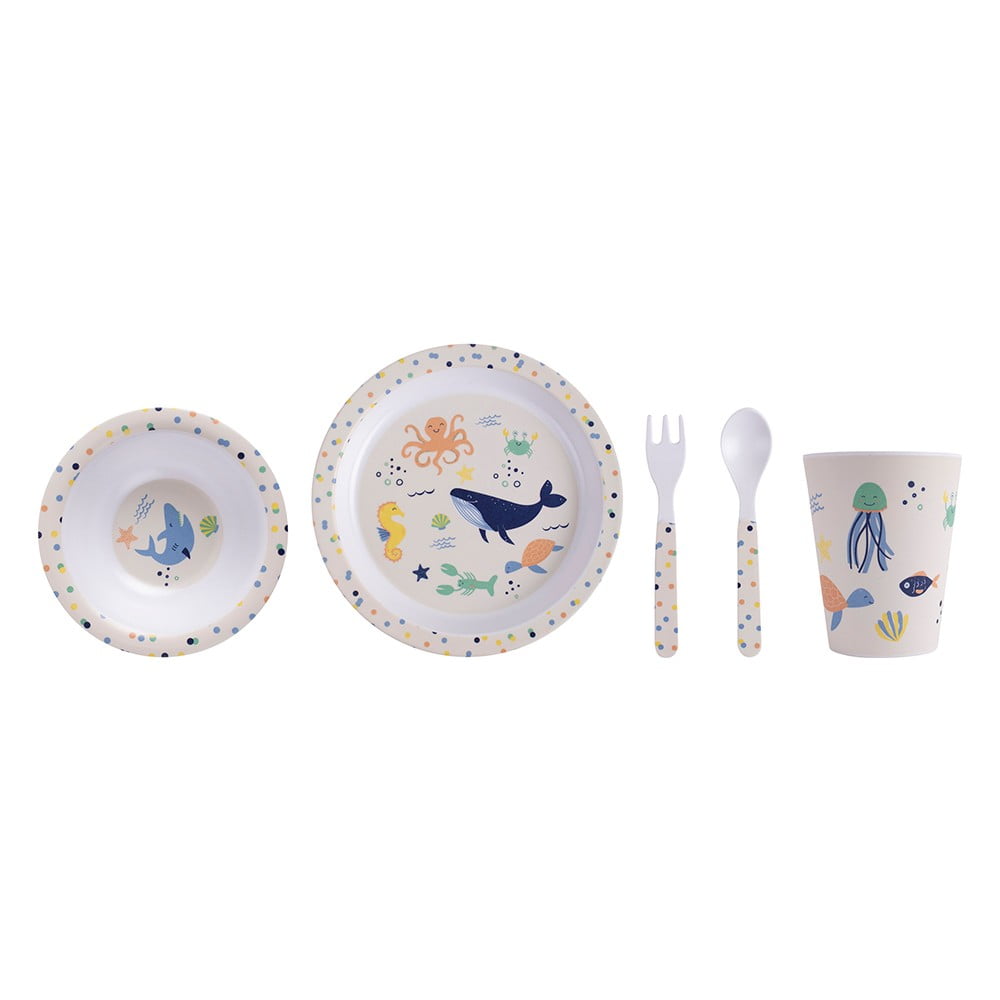 Set cina pentru copii, 5 piese, Ocean - COOKSHOP SPECIALS