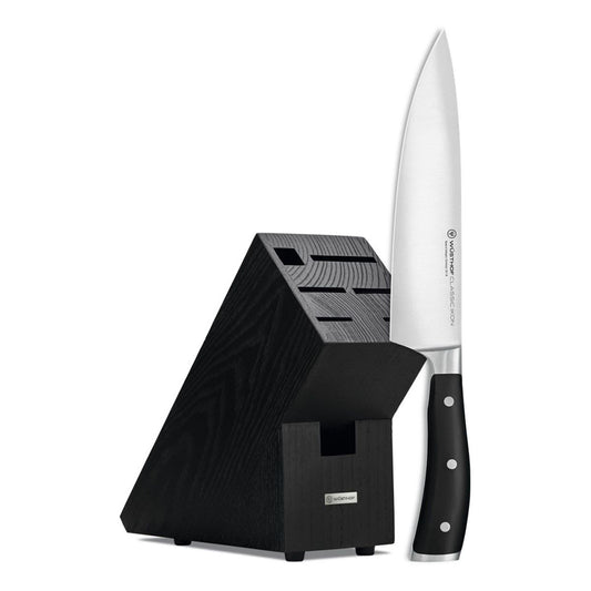Set Cutitul bucatarului 20 cm si bloc negru, Classic Ikon - WUSTHOF