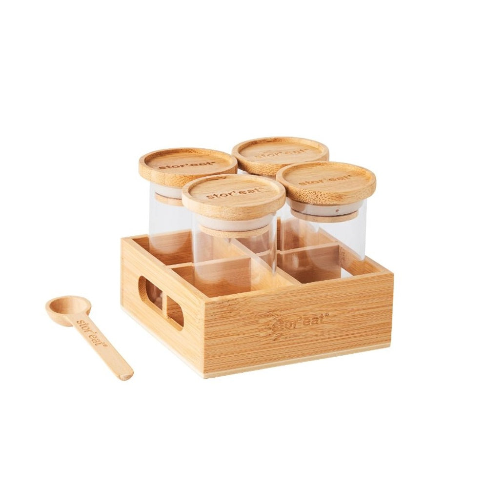 Set de 4 recipiente pentru condimente Stor'eat, 90 ml - MASTRAD