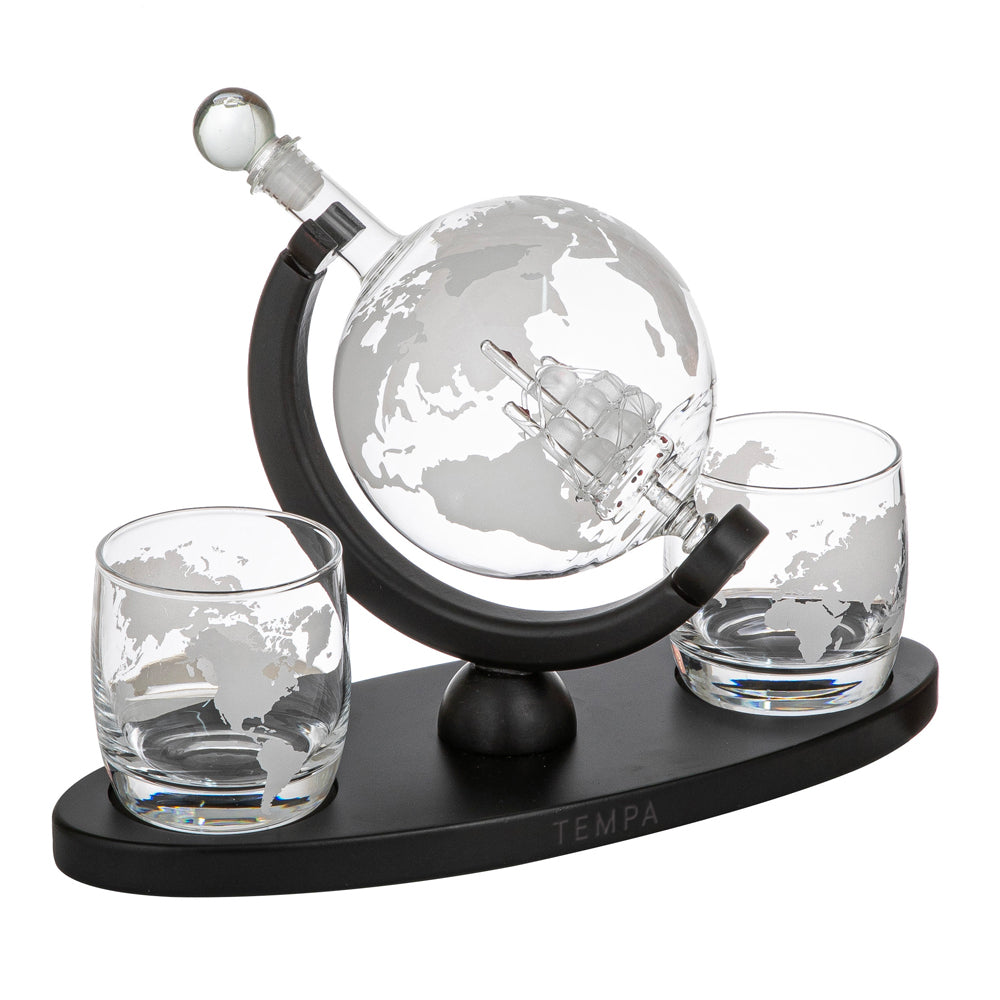 Set decantor si 2 pahare whisky, Tempa Preston Globe - COOKSHOP SPECIALS