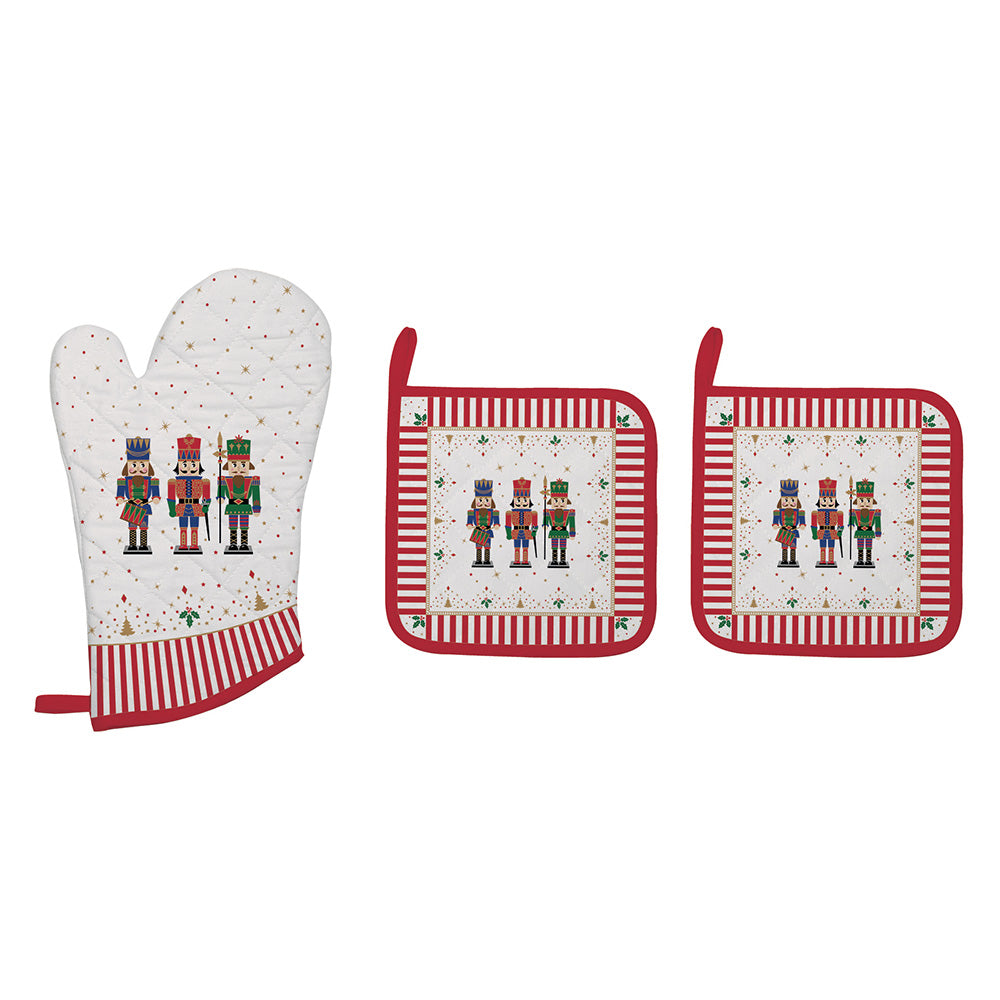 Set manusa de bucatarie si 2 potholdere, Nutcracker - COOKSHOP SPECIALS