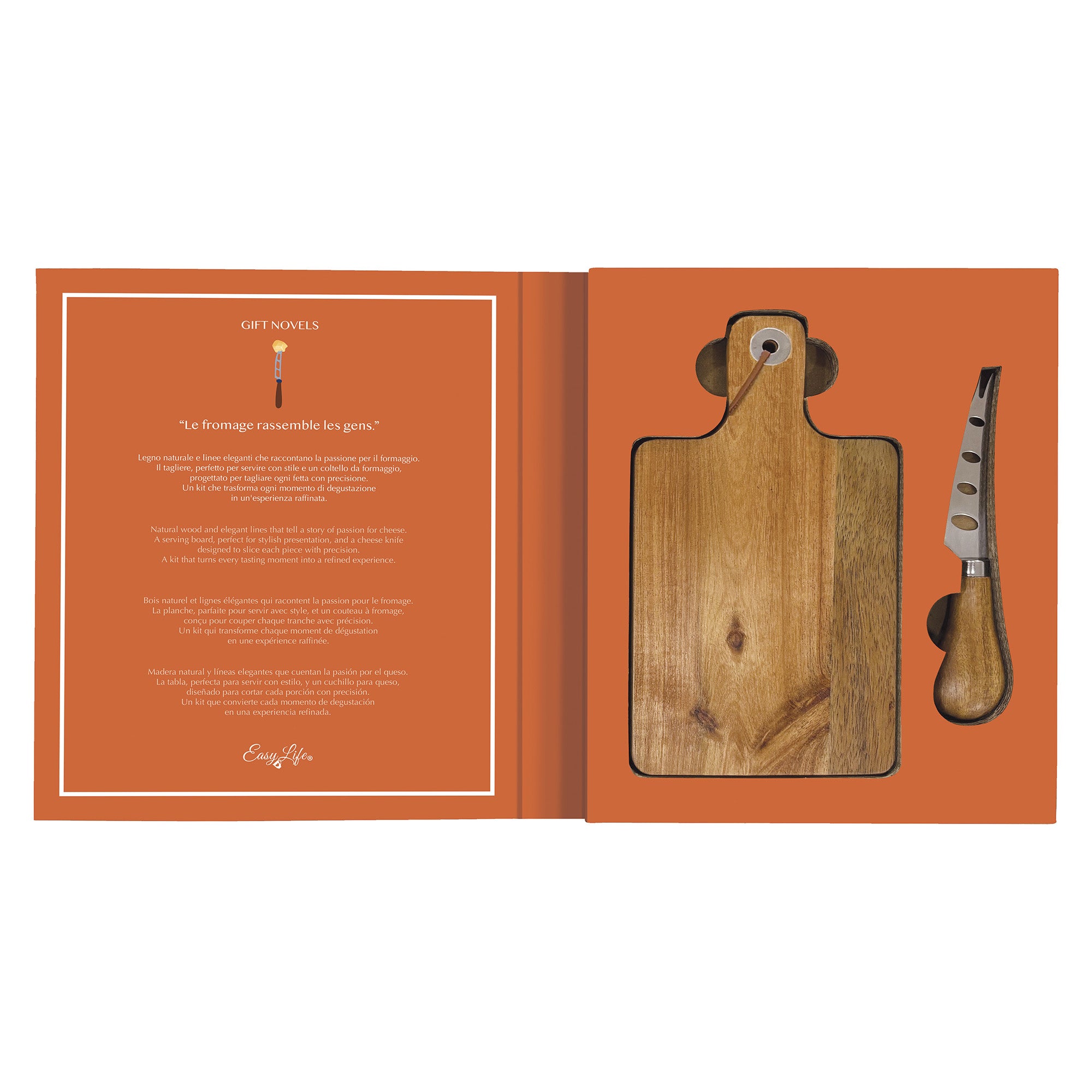 Set tocator si cutit pentru branza, Gift Novels - COOKSHOP SPECIALS