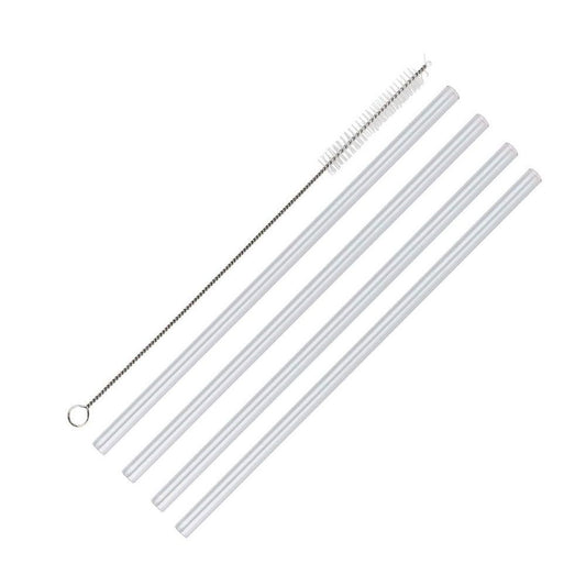 Set 4 paie drepte din sticla si perie de curatat -CILIO
