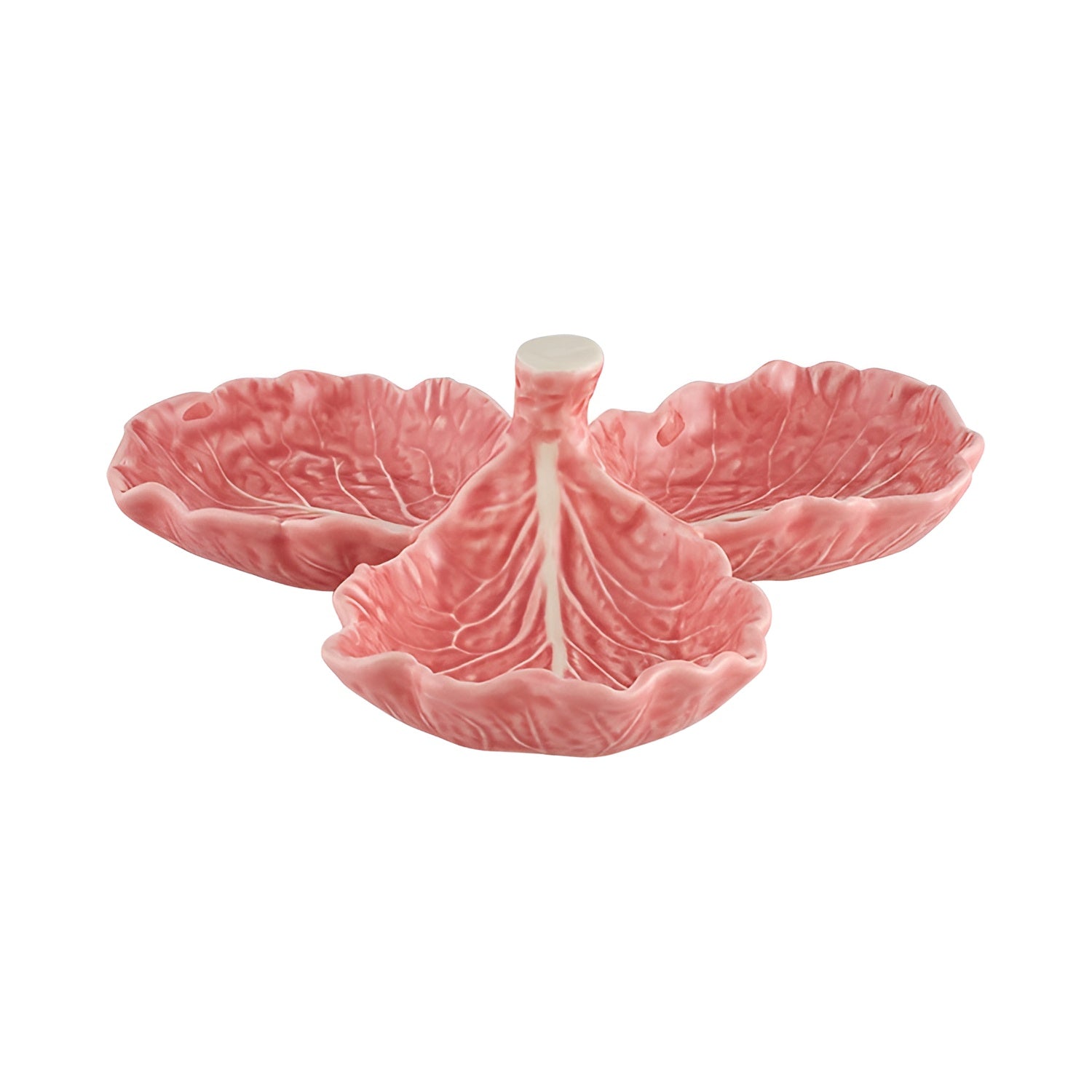 Suport trei boluri pentru masline, 21.5 cm, roz, Couve - BORDALLO PINHEIRO