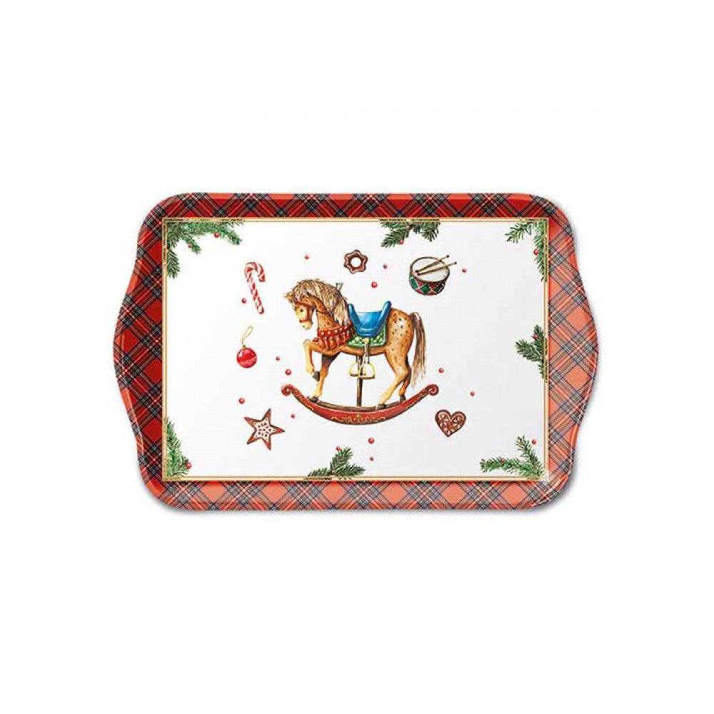 Tava pentru servire, 13x21 cm, Classic Rocking Horse White - AMBIENTE