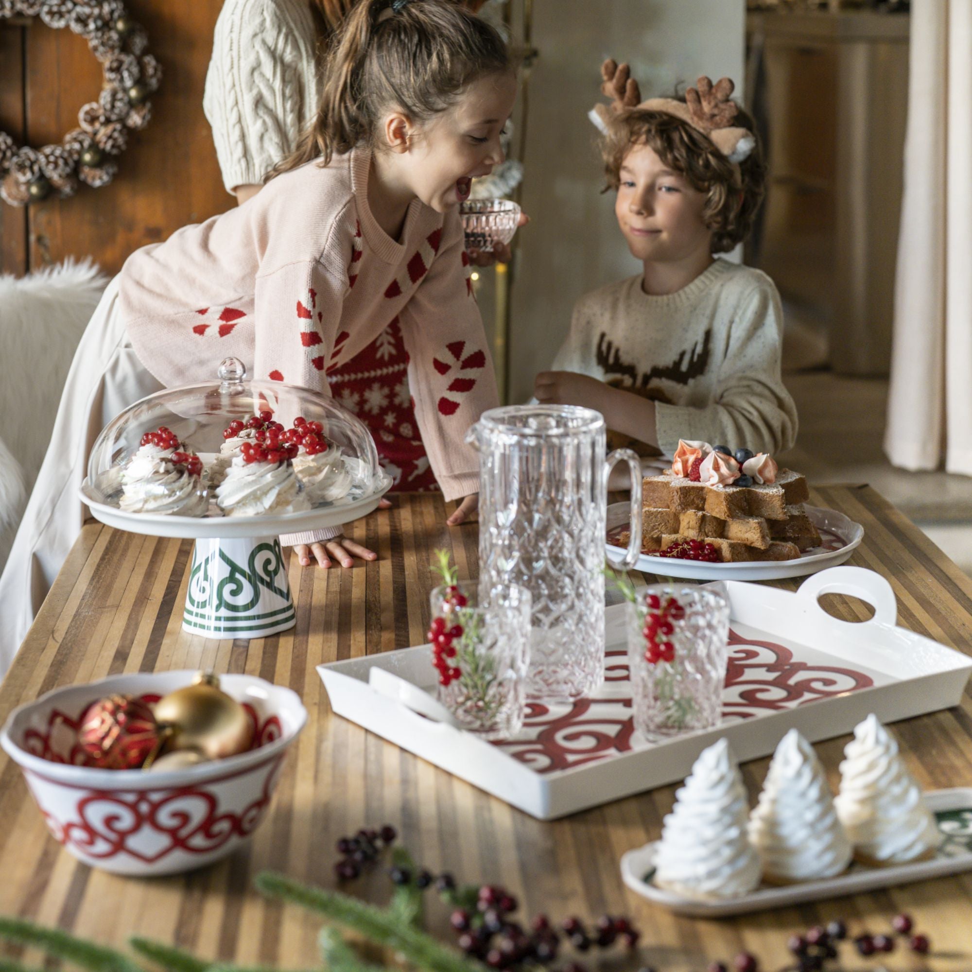 Tava pentru servire, melamina, rosu, 54x33 cm, Harmonia - GUZZINI