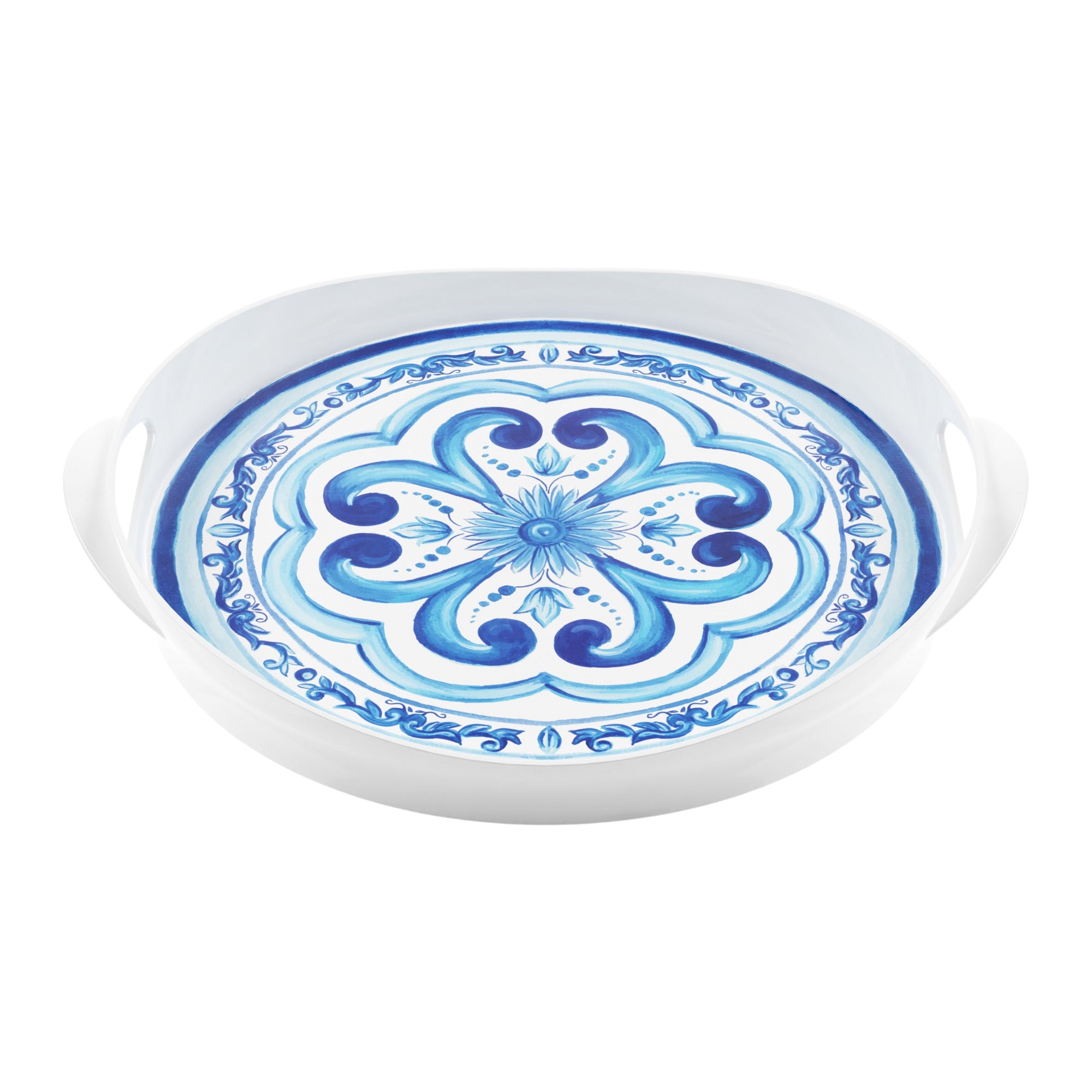 Tava rotunda cu manere, 40x46 cm, Blues - GUZZINI