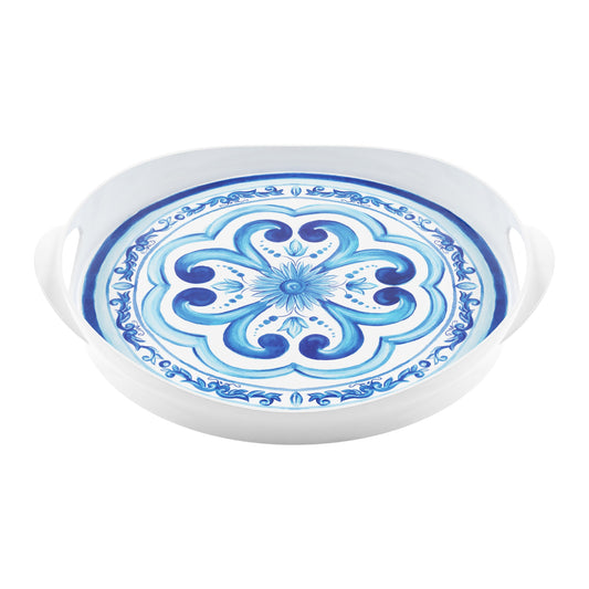 Tava rotunda cu manere, 40x46 cm, Blues - GUZZINI
