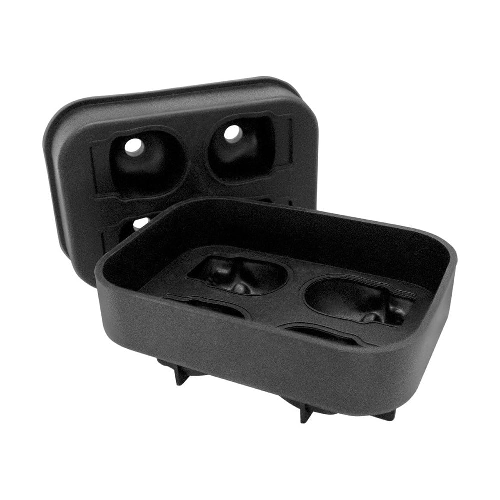 Tavita pentru 4 cuburi de gheata, silicon, Skull - VIN BOUQUET