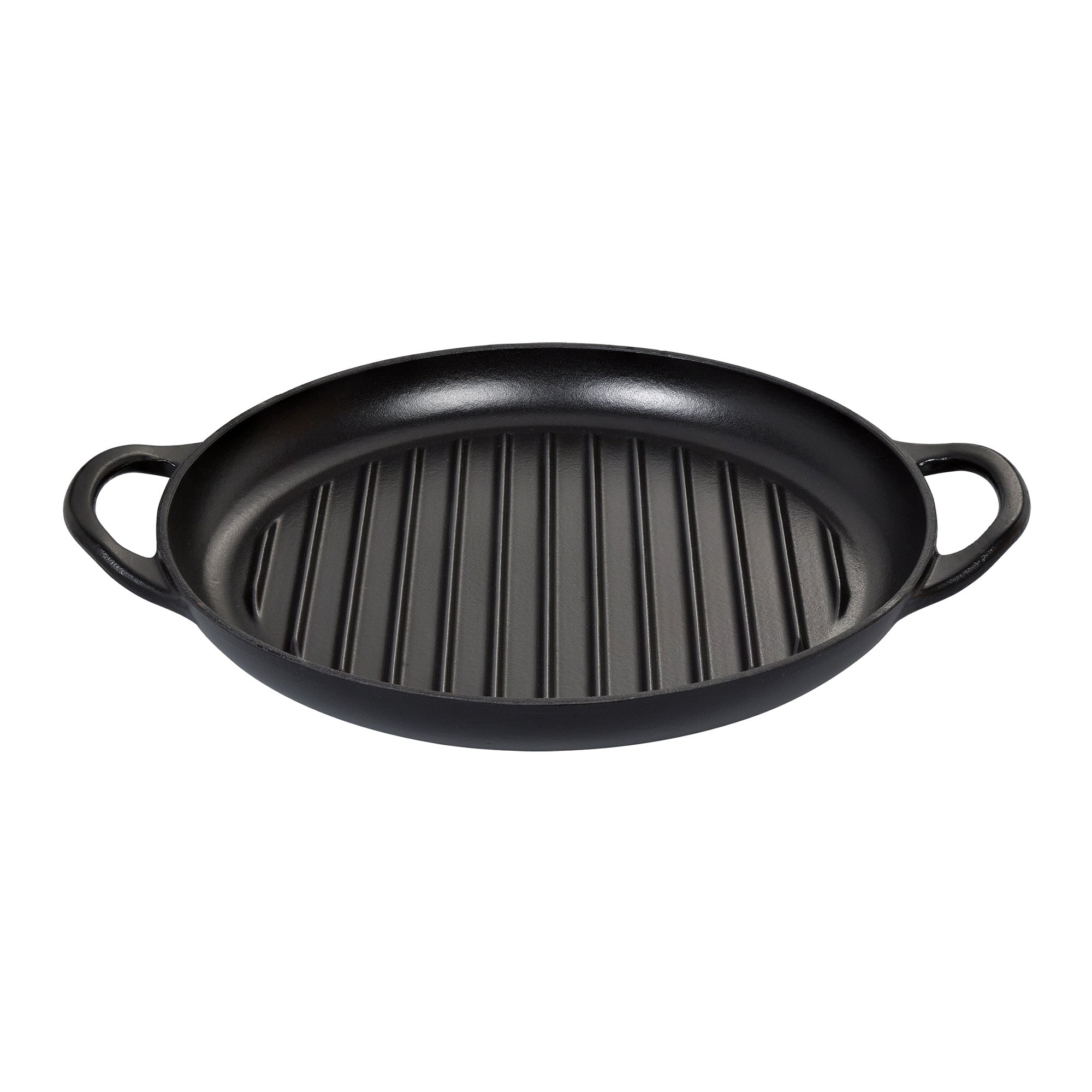 Tigaie grill rotunda, fonta, negru, 30 cm, Provence - KUCHENPROFI