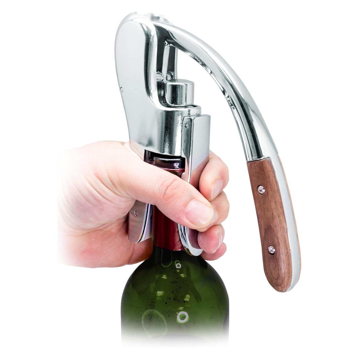 Tirbuson cu parghie, argintiu, 14 cm - VIN BOUQUET