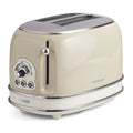 Toaster pentru 2 felii de paine, bej, Vintage - ARIETE