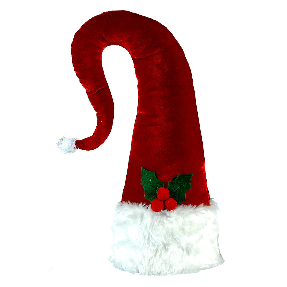 Varf de brad Caciula Mos Craciun, rosu/alb, 47 cm - COOKSHOP SPECIALS