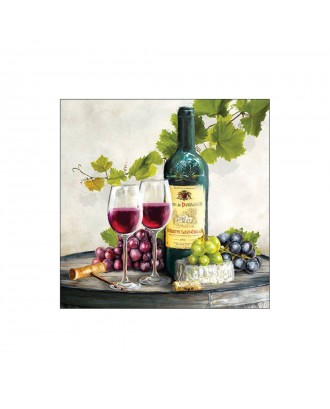 Servetele de masa, 20 buc, 33x33 cm, Red Wine - AMBIENTE