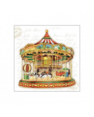 Servetele de masa, 20 buc, 33x33 cm, Carousel - AMBIENTE