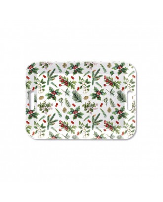 Tava pentru servire, 33x47 cm, Winter Greenery White - AMBIENTE