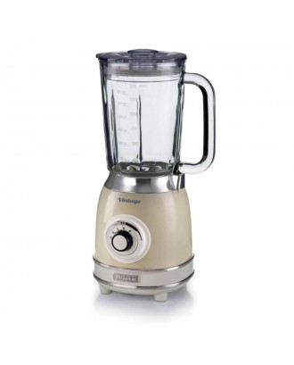 Blender cu cana din sticla, bej, Vintage, 1.5 L - ARIETE