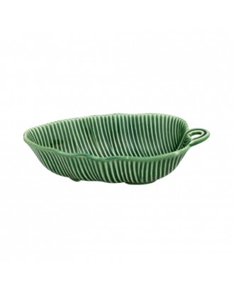 Bol ceramic frunza de banana, 21 cm, Folhas - BORDALLO PINHEIRO