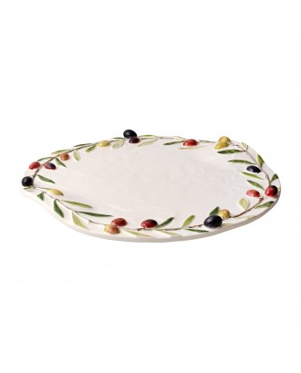 Platou pentru branzeturi, 32 cm, Olives - BORDALLO PINHEIRO