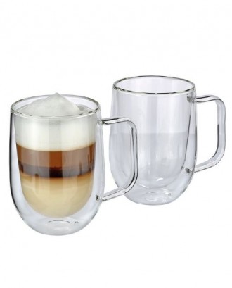 Set 2 cani pentru Latte Macchiato, 300 ml, Veneto - CILIO