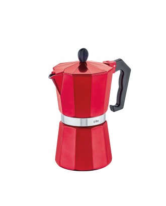 Espressor, 6 cesti, rosu, colectia Classico - CILIO