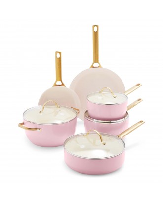 Set 10 piese pentru gatit, pink, Padova - GREENPAN