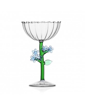 Cupa pentru sampanie, Light Blue Flower, Botanica - designer Alessandra Baldereschi - ICHENDORF