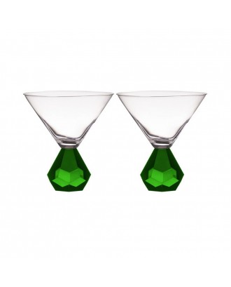 Set 2 pahare pentru Martini, Zhara Emerald - SIMONA'S COOKSHOP