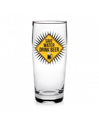 Pahar pentru bere, 400 ml, Save Water Drink Beer - SIMONA'S COOKSHOP