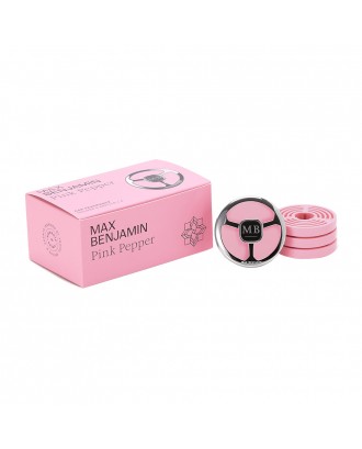 Aromatizator pentru masina cu 4 rezerve, Pink Pepper, Car Fragrance - MAX BENJAMIN