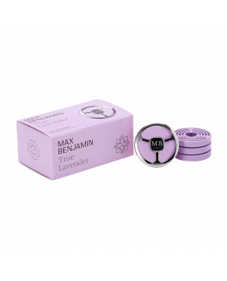 Aromatizator pentru masina cu 4 rezerve, True Lavender, Car Fragrance - MAX BENJAMIN