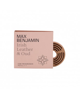 Rezerva pentru aromatizator de masina, Irish Leather & Oud, Car Fragrance - MAX BENJAMIN