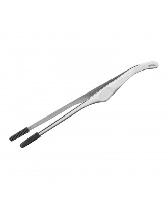 Penseta alimentara cu varfuri siliconate, 22 cm, inox, Tools Fusion 2+ - SPRING