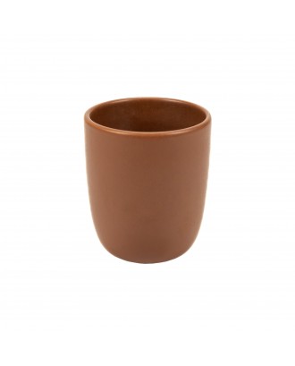 Ceasca ceramica pentru cappuccino, 9 cm, Mira Brown - VILLACER