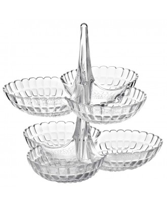 Set 2 suporturi cu 6 boluri pentru gustari, transparent, colectia Tiffany - GUZZINI